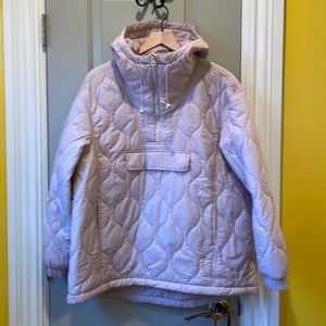 Madewell Pink Primaloft Quilted Packable Pullover Size L